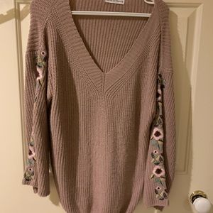 Oversized lavender sweater